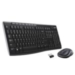 Logitech MK270 Wireless Combo Keyboard + Mouse, US Int, Black