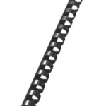 Köitespiraal 12mm 56-80 lehte plast must