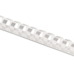 Köitespiraal 10mm plast valge 60-le lehele