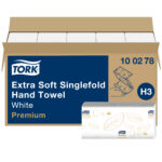Lehträtik 2-kihiline TORK Extra Soft Singlefold H3 22,6x23cm 200 lehte (100278)
