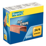 Klamber 24/6 RAPID Red Stripe Strong tsink 2000tk