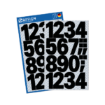 Kleebisetikett AVERY Zweckform 1-10 numbrid mustad veekindel (3785)