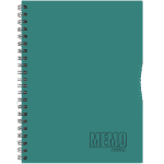 Kaustik spiraalköites A4 MEMO Colour ruuduline plastkaaned värvivalik 80 lehte