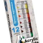 Akrüülvärv CENTRUM 12ml x 12 erinevat värvi pakis