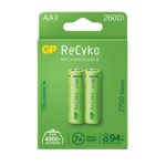 Akupatareid AA 2600mAh GP RECYKO 2tk