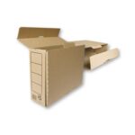 Arhiivikarp A4 12cm SMLT kokkuvolditav pruun