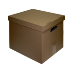 Arhiivikast kaanega 360x290x350mm pruun SMLT