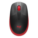 Logitech M190 Full-Size Wireless Mouse, RF Wireless, 1000 DPI, Red - Image 2