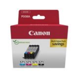 Canon CLI-571 (0386C008) Ink Cartridge Multipack, C/M/Y/BK