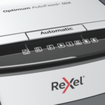Rexel Optimum AutoFeed+ 50X Paper Shredder Cross cut shredding 4x28mm P-4 20L 55dB, Grey/Black