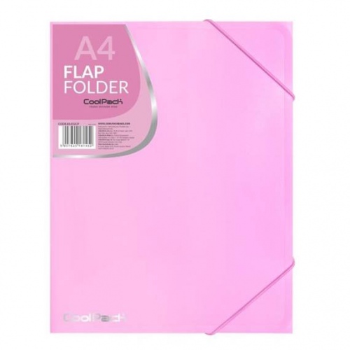 Coolpack flap folder PP, A4, pastel pink - Image 1