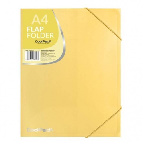 Coolpack flap folder PP, A4, pastel yellow - Image 1