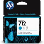 HP 712 (3ED67A) Ink Cartridge, Cyan