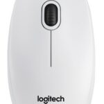 Logitech B100 Wired Mouse, USB Type-A, Optical, 800 DPI, White