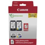 Canon PG-575/CL-576 (5438C004) Photo value pack Ink Cartridge Multipack, BK/CMY