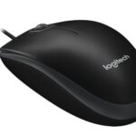 Logitech B100 Wired Mouse, USB Type-A, Optical, 800 DPI, Black