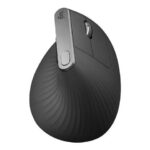 Logitech MX Vertical Ergonomic Wireless Mouse RF Wireless+Bluetooth, 4000 DPI, Graphite