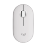 Logitech Pebble 2 M350s Wireless Mouse, RF Wireless + Bluetooth, 4000 DPI, Tonal White