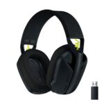 Logitech G435 LIGHTSPEED Wireless Gaming Headset, Black and Neon Yellow