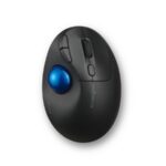 Kensington ProFit Ergo TB450 Trackball Wireless Mouse, RF Wireless + Bluetooth, 1600 DPI, Black/Blue