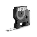 Dymo 16957 (S0718040) D1 Flexible Nylon Tape 12mm x 3.5m, Black on White