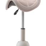 Up Up Toronto ergonomic balance stool White, Ivory fabric, longer gas lift