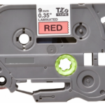 Kleepkirjalint/markeerimislint BROTHER TZE-431 12mm must/punasel analoog