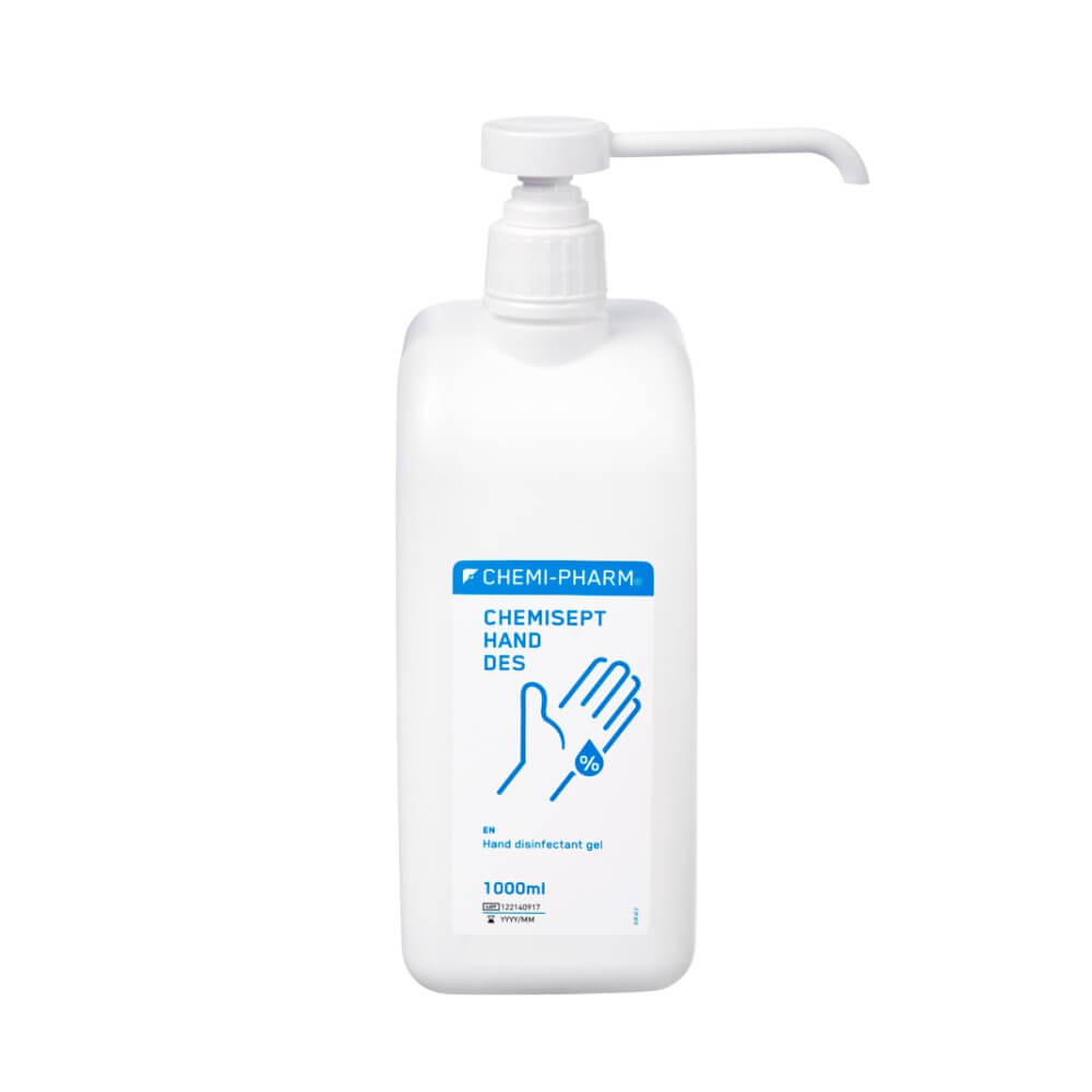 chemisept-hand-des-1000ml-pump-6 Käte desinfitseerimisvahend geel CHEMI-PHARM Chemisept Hand Des 1000ml pumppudel - Image 1