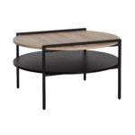 Diivanilaud HEDVIG 80x80xH45cm, saar/must