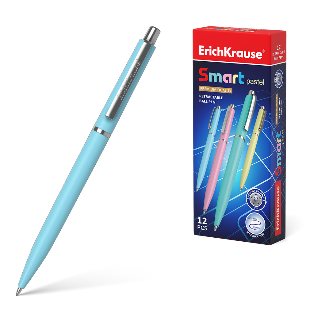 Geelpliiats mehaaniline ERICH KRAUSE Smart Gel 0,5mm pastelne korpus sinine tint - Pilt 1