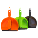 Hari+kühvel lühikese varrega plastikust + kummiäärega SAUBER