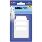 Järjehoidja 50,8x38mm AVERY valge 24 tk pakis