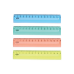 Joonlaud 15cm läbipaistev värviline plast