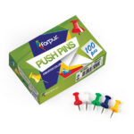 Kaardinõelad värvilised FORPUS 100tk pakis