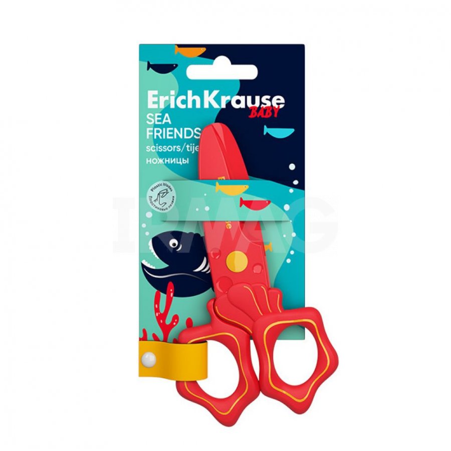 kaarid_plastikust_12cm_erich_krause_lastele_tombi_otsaga-4 Käärid 12cm ERICH KRAUSE lastele tömbi otsaga plastikust - Image 1