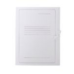 Kartongmapp paeltega SMLT A4 valge 300g