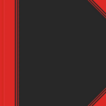 Kontoriraamat A4 ruuduline BANTEX Notes 96 lehte must/punane