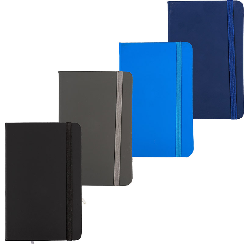 Kaustik raamatköites A6 jooneline kummikinnitusega CENTRUM 80 lehte, assortii värvid - Image 1