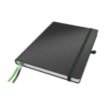 Kaustik raamatköites LEITZ Complete A5 ruuduline kummikinnitusega 80 lehte must