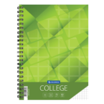 Kaustik spiraalköites A4 7x7 ruuduline College kartongkaaned 70 lehte