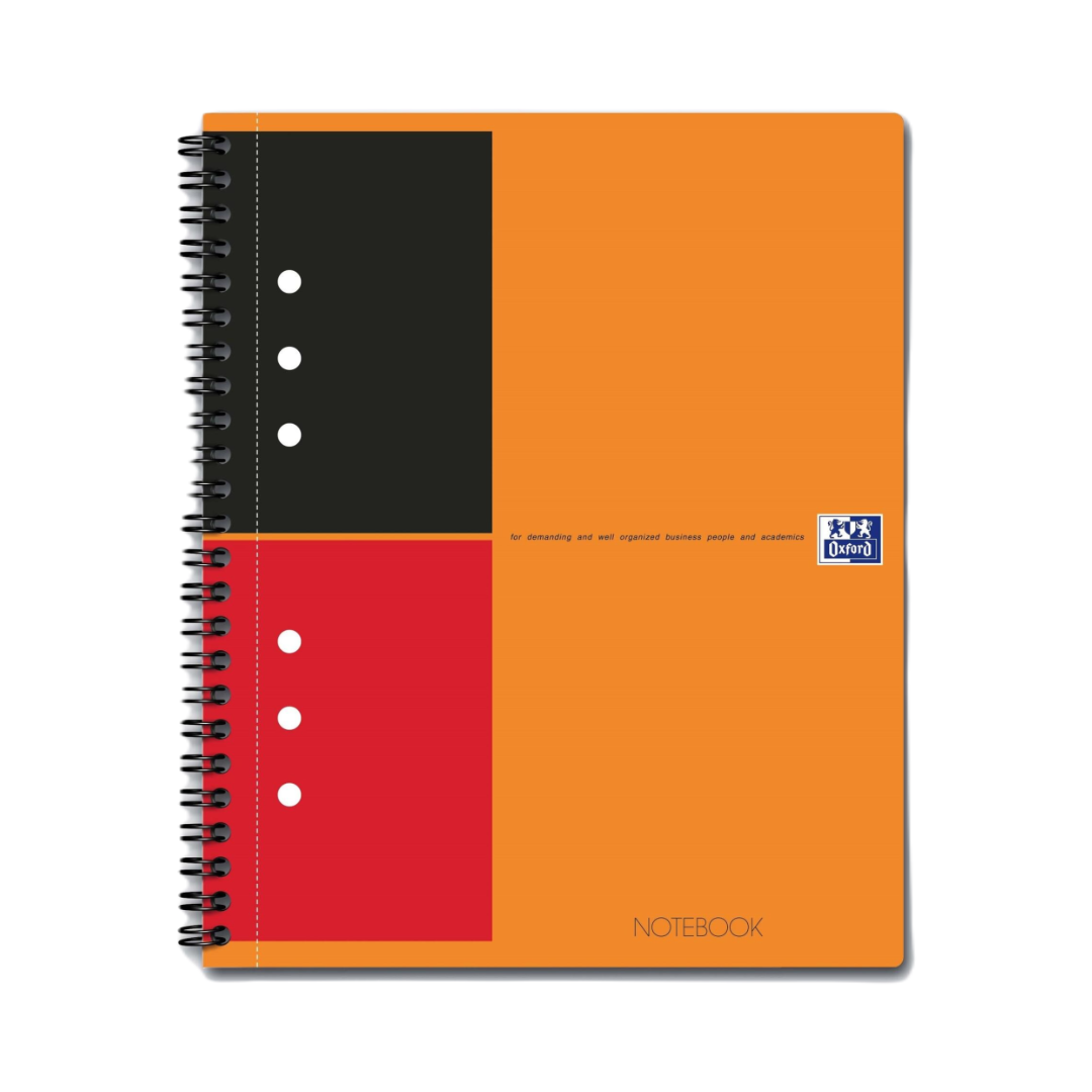 Kaustik spiraalköites A5+ jooneline OXFORD International Notebook kartongkaaned 80 lehte - Pilt 1