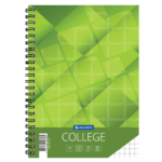 Kaustik spiraalköites A5 ruuduline 7x7 COLLEGE kartongkaaned 60 lehte