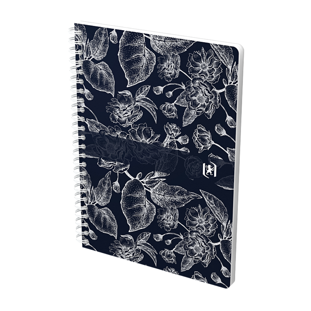 Kaustik spiraalköites A5 ruuduline OXFORD Romance kartongkaaned 60 lehte - Image 1