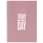 Kaustik spiraalköites A5 täpisisu MEMO Eco 60 lehte roosad  kartong kaaned