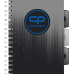 Kaustik spiraalköites A5 COOLPACK ruuduline plastkaaned 200 lehte must