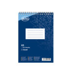 Kaustik spiraalköites ülevalt A5 FO ruuduline kartongkaaned 70 lehte