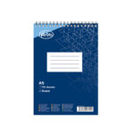 Kaustik spiraalköites ülevalt A5 FORPUS jooneline kartongkaaned 70 lehte