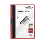 Kiilkaaned A4 DURABLE Duraclip 30-le lehele punane