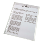 Kiletasku köidetav A4 ESSELTE 85mic C-tasku küljelt avatud 100tk