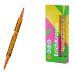 Tekstimarker kahe otsaga ERICH KRAUSE Visioline V-16 Brush Neon oranž